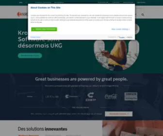 Kronosglobal.fr(Logiciel de workforce management Kronos) Screenshot