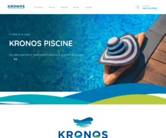 Kronospiscine.it(Progettazione, Costruzione e Vendita piscine) Screenshot