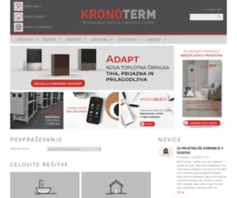 Kronoterm.com(KRONOTERM Toplotne) Screenshot