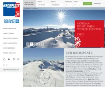 Kronplatz.org(Offizielle Website) Screenshot