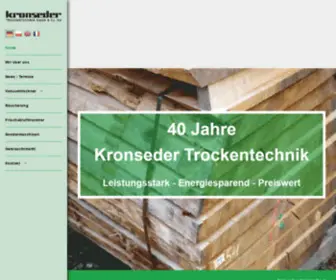 Kronseder-Trockentechnik.de(Kronseder Trockentechnik GmbH & Co) Screenshot
