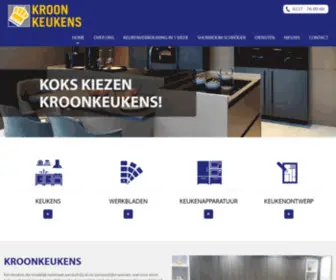 Kroonkeukens.com(Leverancier van kwaliteitskeukens in Noord) Screenshot