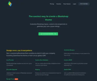 Kroplet.com(The easiest way to create a Bootstrap theme) Screenshot