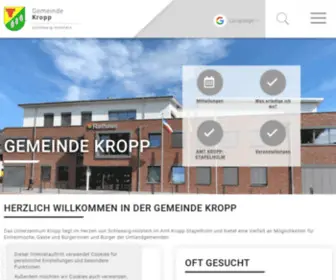 Kropp.de(Gemeinde Kropp) Screenshot