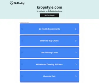 Kropstyle.com(Kropstyle) Screenshot