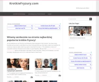 Krotkiefryzury.com(Hairstyle) Screenshot