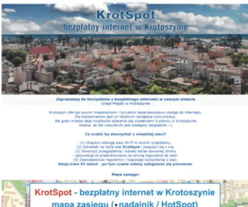 Krotspot.pl(Bezplatny internet w Krotoszynie) Screenshot
