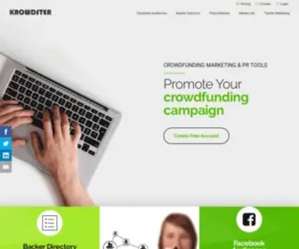 Krowdster.co(Crowdfunding Marketing for Kickstarter and Indiegogo Campaigns) Screenshot