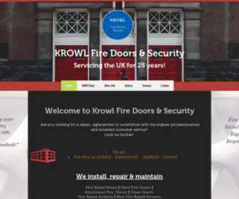 Krowlfiredoors.co.uk(Fire Door repair in Birmingham) Screenshot