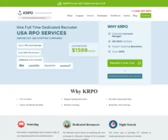 Krpo.com(Empowering people Recruitment Process Outsourcing in India) Screenshot