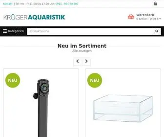 Krueger-Aquaristik.de(Dein Shop für Aquascaping & Nanoaquaristik) Screenshot