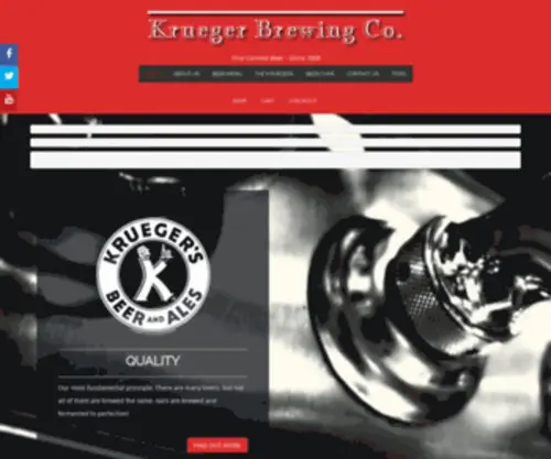 Kruegerbrewingcompany.com(Krueger Brewing Co) Screenshot