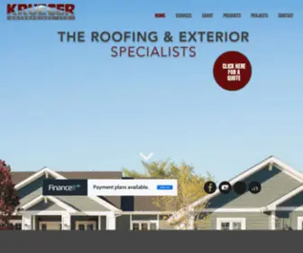 Kruegerenterprises.ca(Krueger Enterprises Roofing & Exteriors Springfield MB) Screenshot