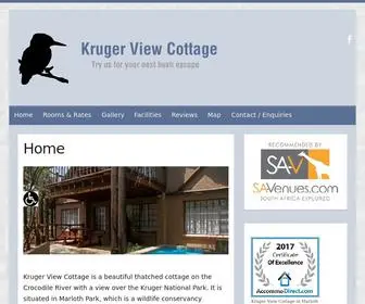 Krugerviewcottage.co.za(For your next bush escape) Screenshot