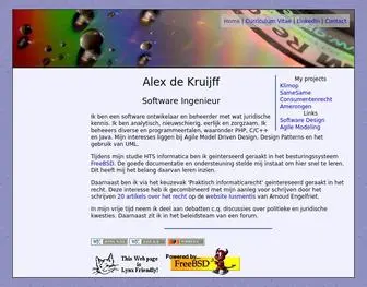 KruijFf.org(Alex de Kruijff) Screenshot