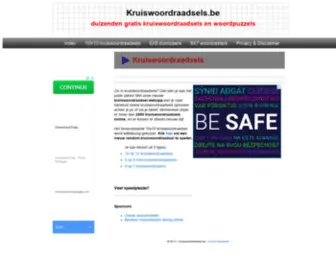 Kruiswoordraadsels.be(Page Redirection) Screenshot
