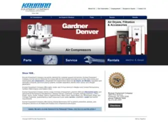 Krumanequipment.com(Air Compressors) Screenshot