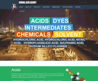 Krunalacid.com(Krunal Acid Agency) Screenshot