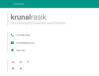 Krunalrasik.com(krunalrasik) Screenshot