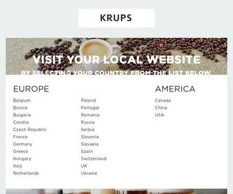 Krups.com(Coffee & Espresso Machines) Screenshot