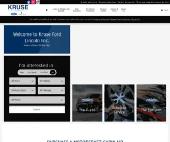 Kruseford.com(Marshall Kruse Ford Lincoln Inc) Screenshot