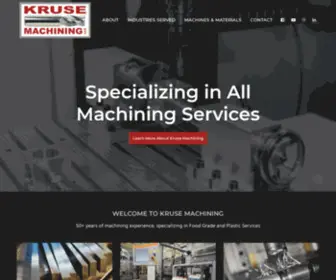 Krusemachining.com(Kruse Machining) Screenshot