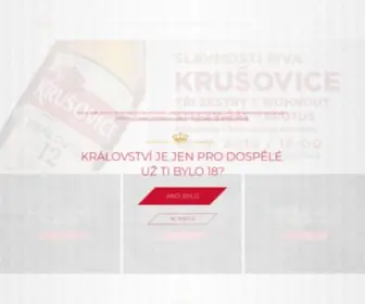 Krusovice.cz(Krušovice) Screenshot