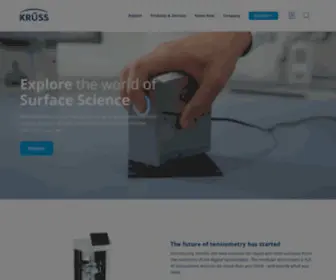 Kruss-Scientific.com(Explore the world of Surface Science) Screenshot