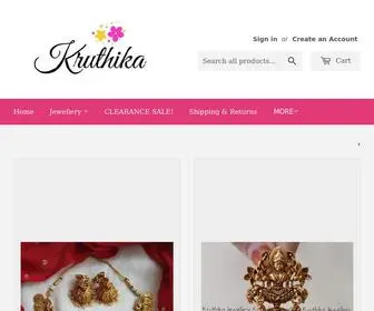 Kruthikajewellery.com(Kruthika Jewellery) Screenshot