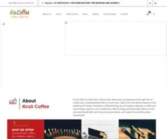 Kruticoffee.com(Kruti Coffee) Screenshot