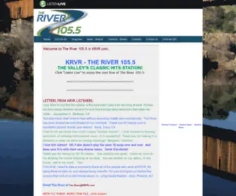 KRVR.com(KRVR 105.5 FM The River) Screenshot