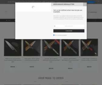 KRVRknives.com(KRVR bespoke culinary knives) Screenshot