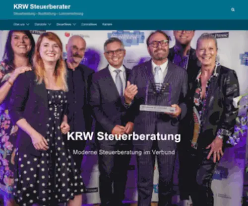 KRW-Steuerberater.at(Moderne Steuerberatung im Verbund: KRW Steuerberater in Österreich) Screenshot