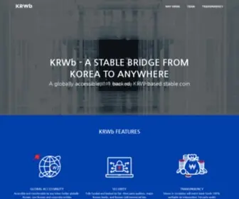 KRWB.io(A STABLE BRIDGE FROM KOREA TO ANYWHERE) Screenshot