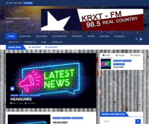 KRXT985.com(Blog) Screenshot