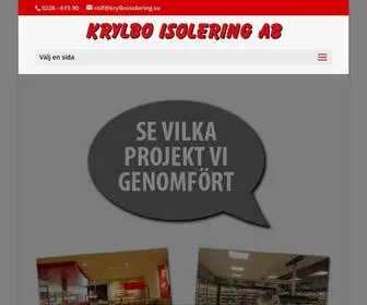 KRYlboisolering.se(Krylbo Isolering) Screenshot