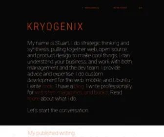Kryogenix.org(Kryogenix Consulting) Screenshot
