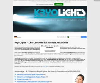 Kryolights.de(Homepage) Screenshot