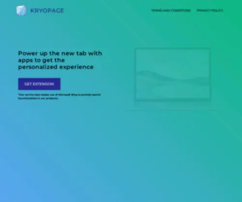 Kryopage.com(Web site created using create) Screenshot