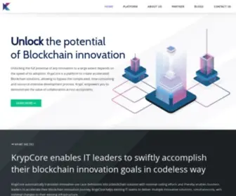 KRYPC.com(Enterprise blockchain) Screenshot