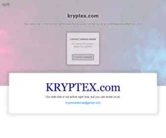 KRYptex.com(Product development) Screenshot
