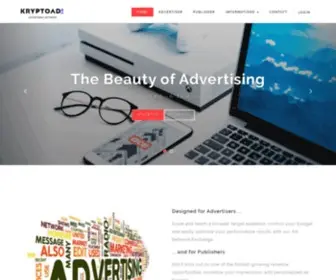 KRYptoads.com(CPM, CPC and CPA Advertising Network) Screenshot