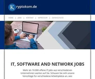 KRYptokom.de(Starten Sie Ihre neue Karriere IT Jobs heute) Screenshot