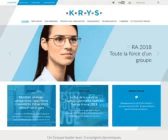 KRYS-Group.com(Krys Group) Screenshot