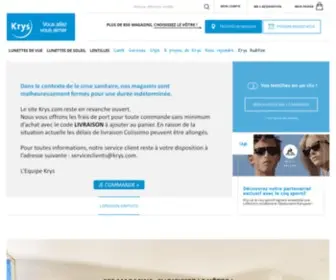 KRYS.com(Opticien Krys En Ligne) Screenshot