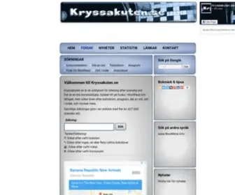KRYssakuten.se(Korsordshjälp) Screenshot