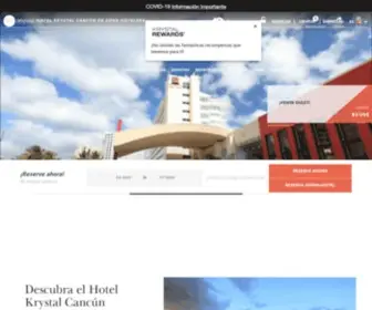 KRYstal-Cancun.com(Hotel Krystal Cancún) Screenshot