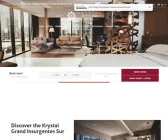 KRYstal-Grand-Suites.com(Our hotel in Insurgentes Sur) Screenshot