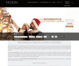 KRYstal-Hotels.com.mx(Hotel Krystal) Screenshot