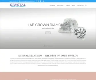 KRYstalgrowndiamonds.com(Krystal Grown Diamonds) Screenshot